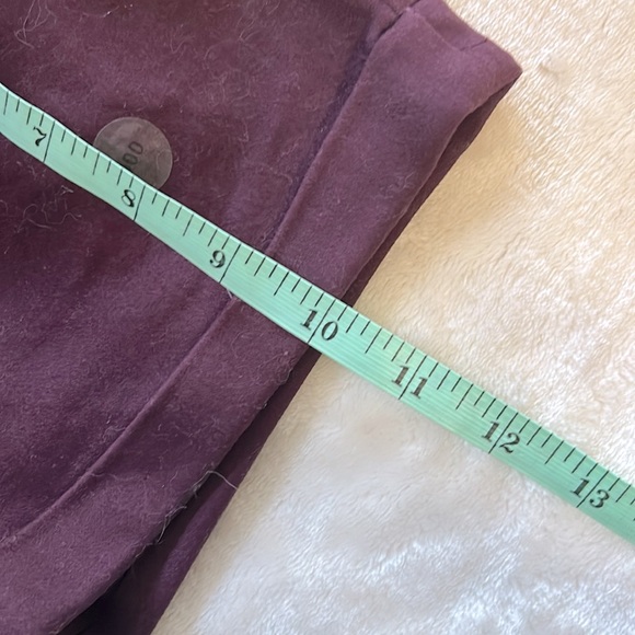 AEROPOSTALE High Waisted Midi Maroon Jean Shorts Size 000 - Picture 7 of 8